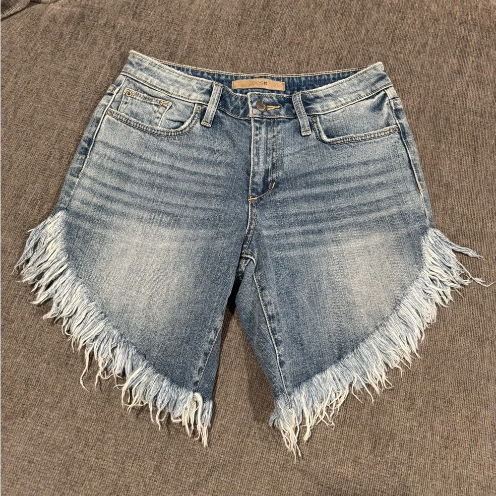 Joe's Jeans Light Blue Frayed Jean Shorts